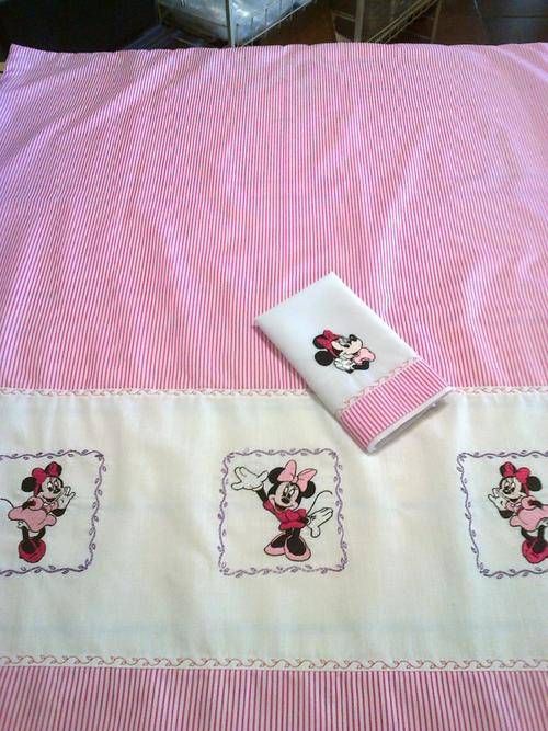 Embroidered Duvet Cover for Baby with 1 Pillowcase (Minnie Mouse)