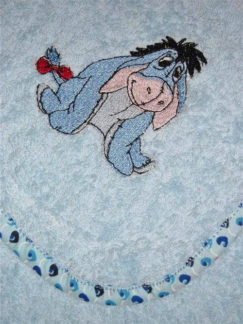 Blue Winnie the Pooh Burp Nappy
