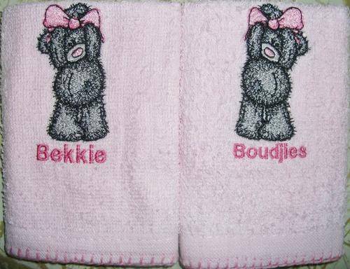 Tatty Teddy Face Cloth Set (Soft Pink)