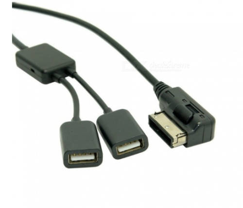 Signal line Audi AMI Volkswagen MDI dual USB data cable A6L A4L A5 A8L Q