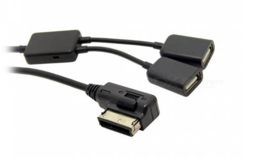 Signal line Audi AMI Volkswagen MDI dual USB data cable A6L A4L A5 A8L Q