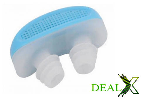 Mini Anti Snore Silicone Relieve Snoring Device - Blue