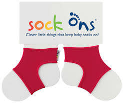 Red Sock Ons! Clever Little Things That Keep Baby's Socks On!! 6-12 months