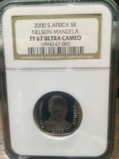 PF67 ULTRA CAMEO MANDELA 2000 NGC PROOF R5