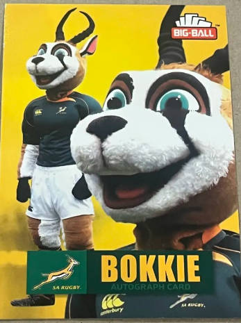 Rugby Card - 2011 Big Ball Ltd Edition Bokkie Card