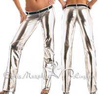 Sexy Metallic Low waist Long Pants