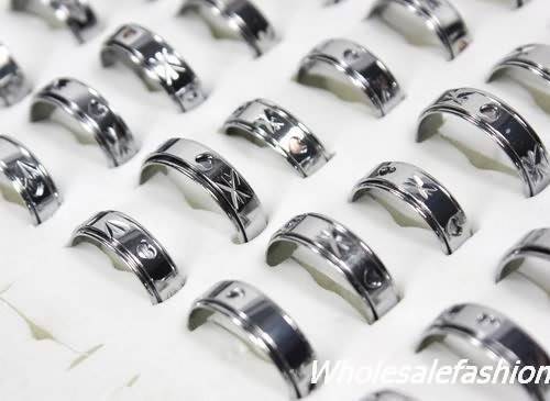 18 KGP White Gold Rotate Rings