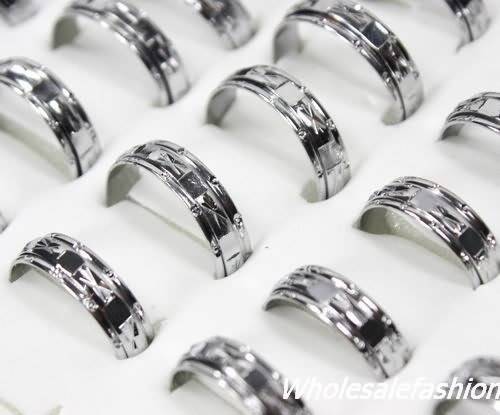 18kgp Double Rings x 5