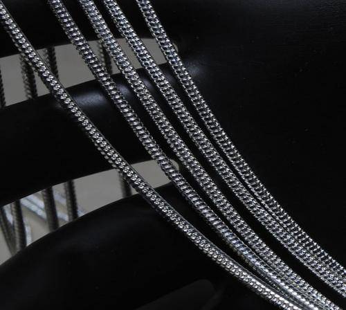 Silver Plated Snake Necklace x 2