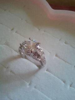 14k GP Swarovski Crystal Ring