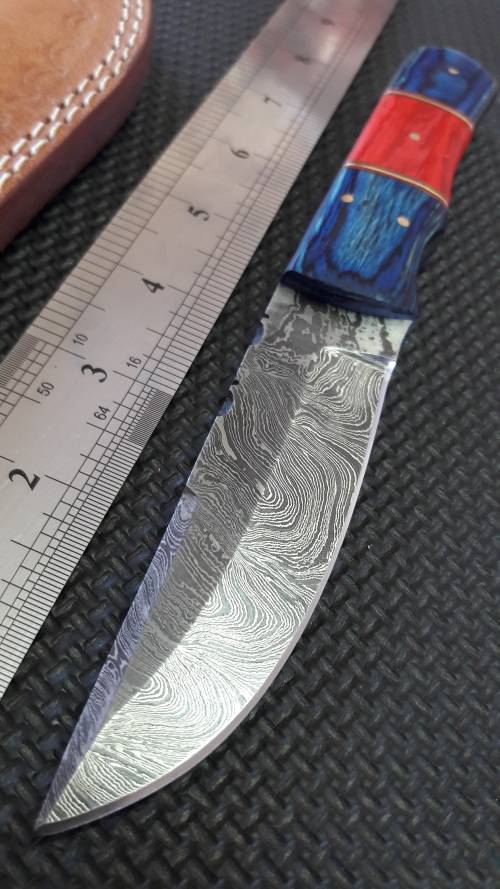 DAMASCUS Hand Made Knife, NEW Design, a MUST for any knife collector. Money back if not happy.