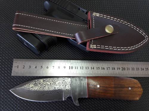 DAMASCUS Hand Made Knife, NEW Design, a MUST for any knife collector.