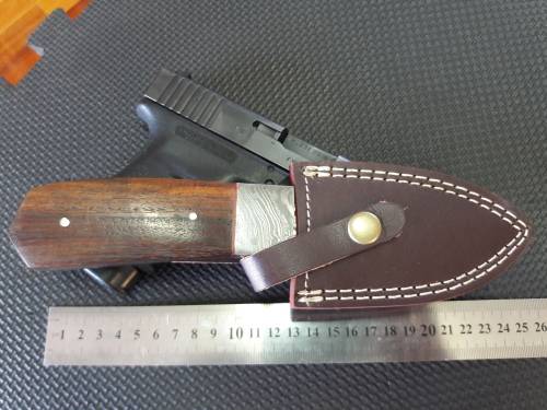 DAMASCUS Hand Made Knife, NEW Design, a MUST for any knife collector.