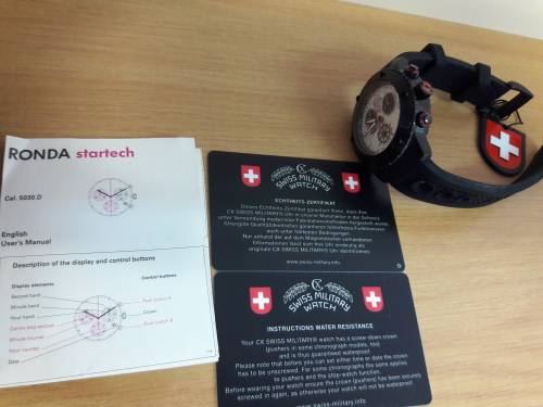 Retail: R16,900 CX Swiss Military Rallye Dakar Racing Chronograph Watch SWISS MADE.