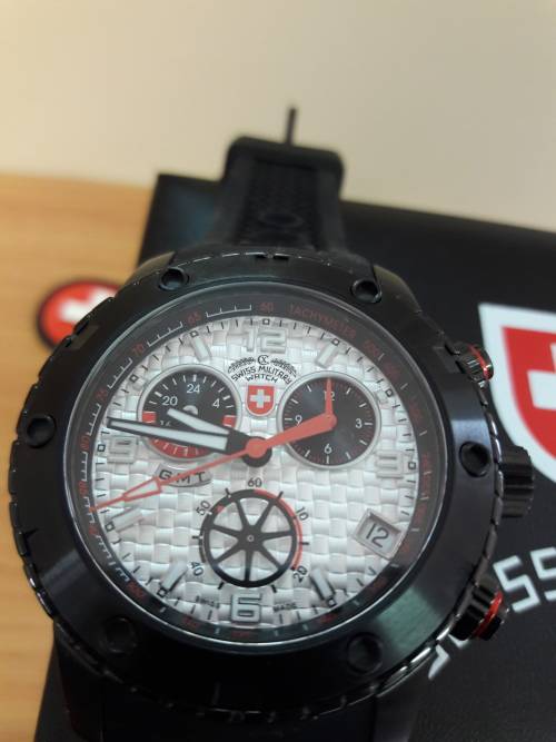 Retail: R16,900 CX Swiss Military Rallye Dakar Racing Chronograph Watch SWISS MADE.
