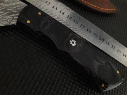 Handmade DAMASCUS Steel Hunting Knife with Wooden handle scales. NEW DESIGN !!!!!
