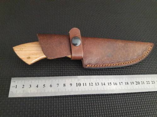 Handmade DAMASCUS Steel Hunting Knife with Wooden handle scales. NEW DESIGN !!!!!