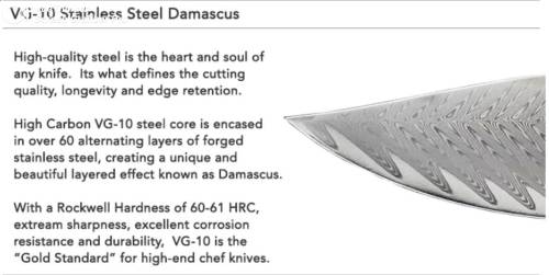 Damascus VG-10 Stainless Steel folding knife, RAZOR Sharp, EBONY WOOD & Shell handle.