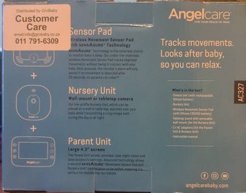 Angelcare Baby Movement Monitor with Video