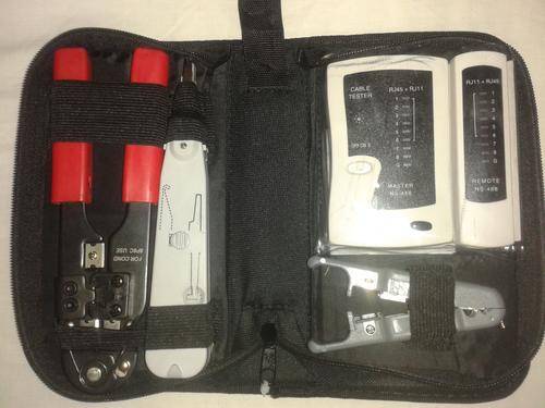 Network Cable Toolkit and Cable Tester in Carry Bag
