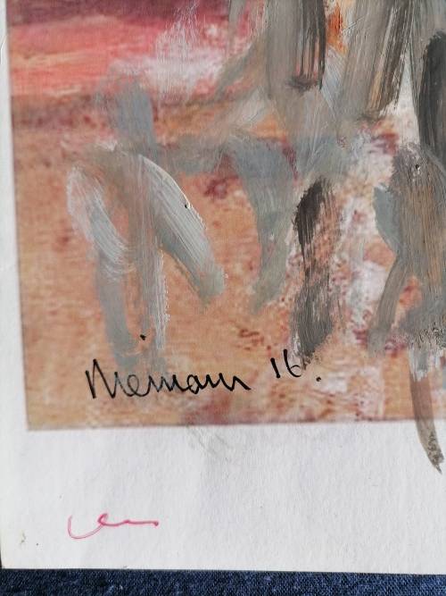 Hennie Niemann SNR, Oil Painting on Paper, The Lady, Signed and Dated