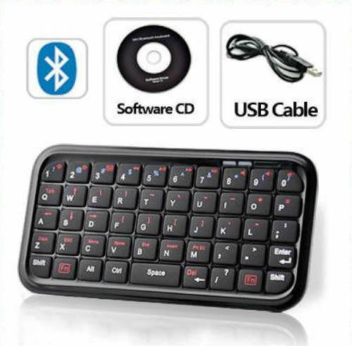 Mini Bluetooth Wireless Rechargeable Keyboard for Ipads, Tabs, Smart Devices, etc