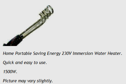 Portable 1500 Watt Immersion Element !*! Electricity Saver !*! Stove Saver !*!