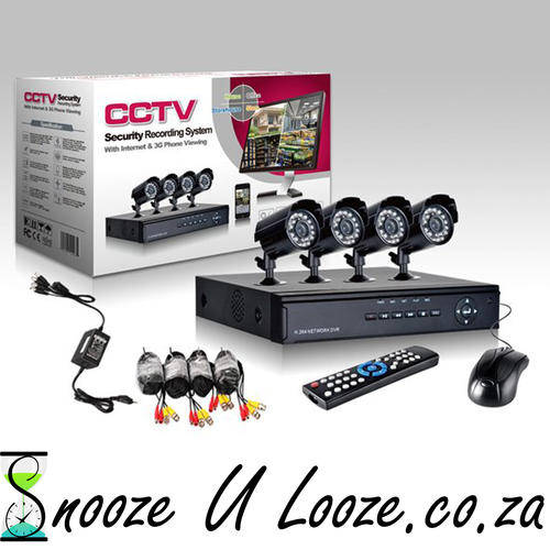 Complete 4 Channel Security Surveillance System with 600TV lines Ordinary or Dome camera's