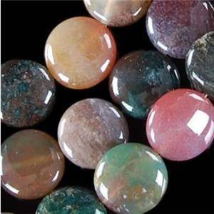 INDIAN AGATE COINS  NATURAL  33 PIECES  26GRMS  10X4MM