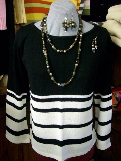 KNITTED  RANGE  NAUTICAL  SUMMER OR WINTER  NAUTICAL STRIPE P/OVER