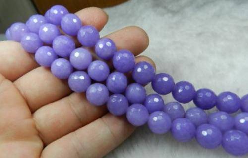 RICH LAVENDER ALEXANDRITE  FACETED  10MM ROUNDS  40 PIECES