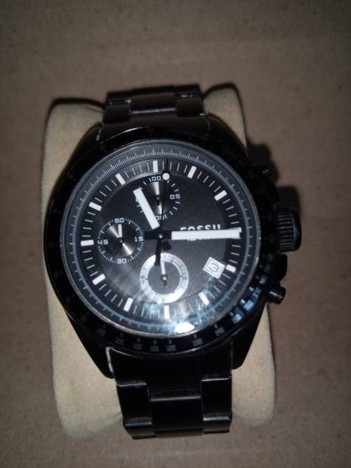 FOSSIL MEN`S WATCH BLACK CH260IE
