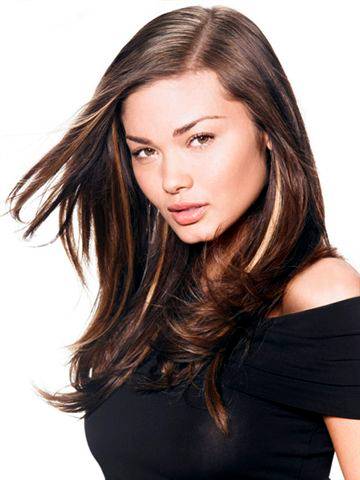 Clip in 40cm 100% guaranteed Indian remy hair extension full head one piece -wavy dark brown -