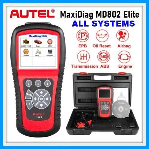 Autel MaxiDiag MD802 Elite OBDII Diagnostic Tool