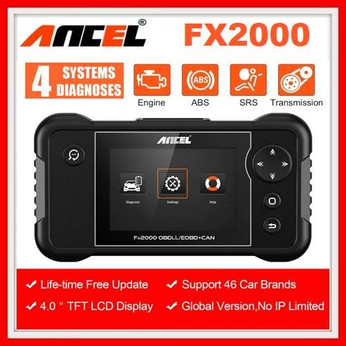 Ancel FX2000 OBD2 Code Reader OBDII Scanner For Engine ABS SRS AT