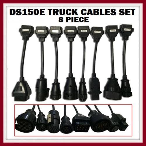 CDP Truck Cables 8 Pieces for Delphi  DS150E CDP For Multi-Brand Trucks OBDII Connectors