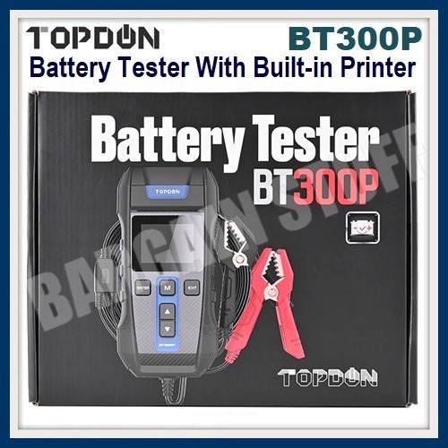 Topdon BT300P 12v Battery Tester With Built-in Printer