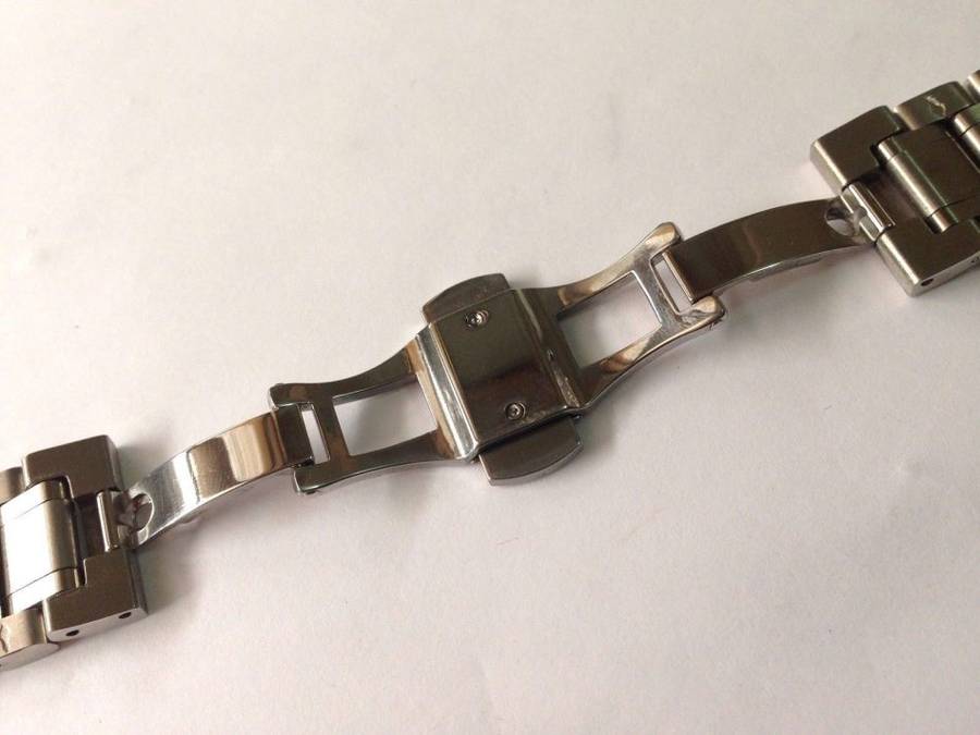 SEIKO 19MM POLISHED STAINLESS STEEL GENTS WATCH STRAP STRAIGHT END (SE-3)