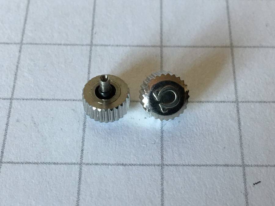 Omega watch crown - stainless steel - 6.0mm