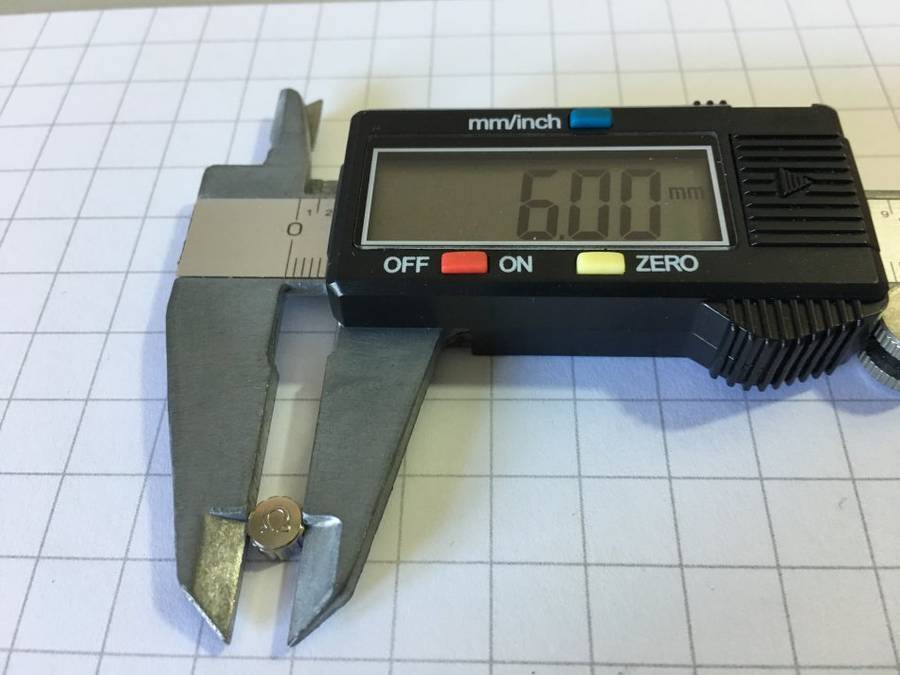 Omega watch crown - stainless steel - 6.0mm