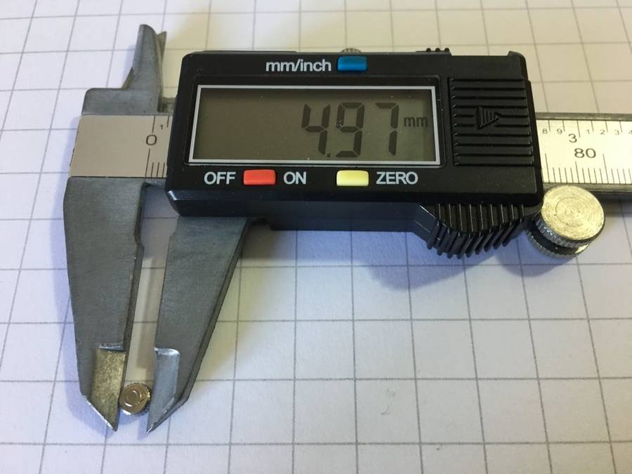 Omega watch crown - stainless steel - 5.0mm