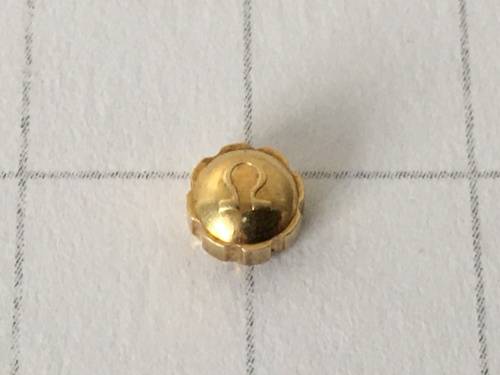 4.5mm Omega gold plated crown