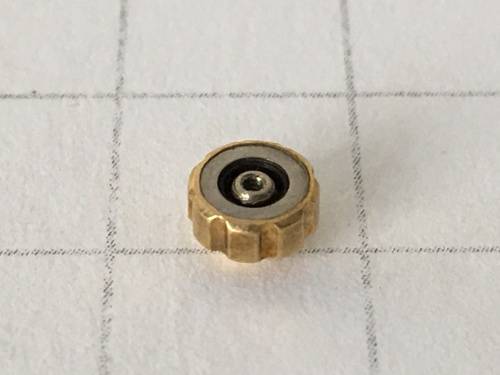 4.5mm Omega gold plated crown