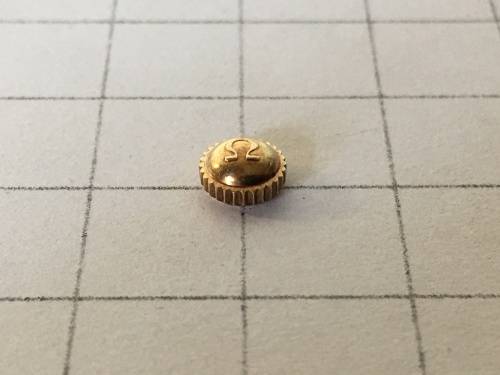 5.5mm Omega gold plated crown