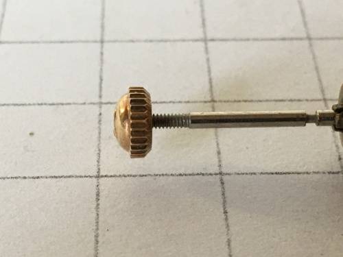 5.5mm Omega gold plated crown