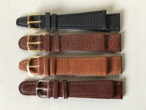 20mm geniune leather straps - 8 two piece straps