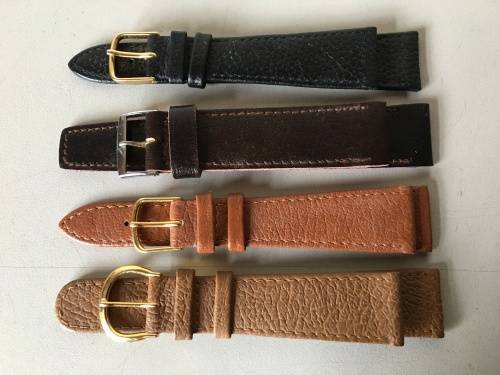 20mm geniune leather straps - 8 two piece straps