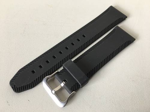 22mm soft rubber strap for divers watch