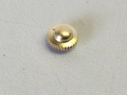 5.5mm Omega gold nipple/top-hat Brevet crown