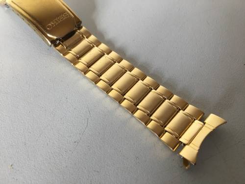 SEIKO - 18mm gold watch bracelet